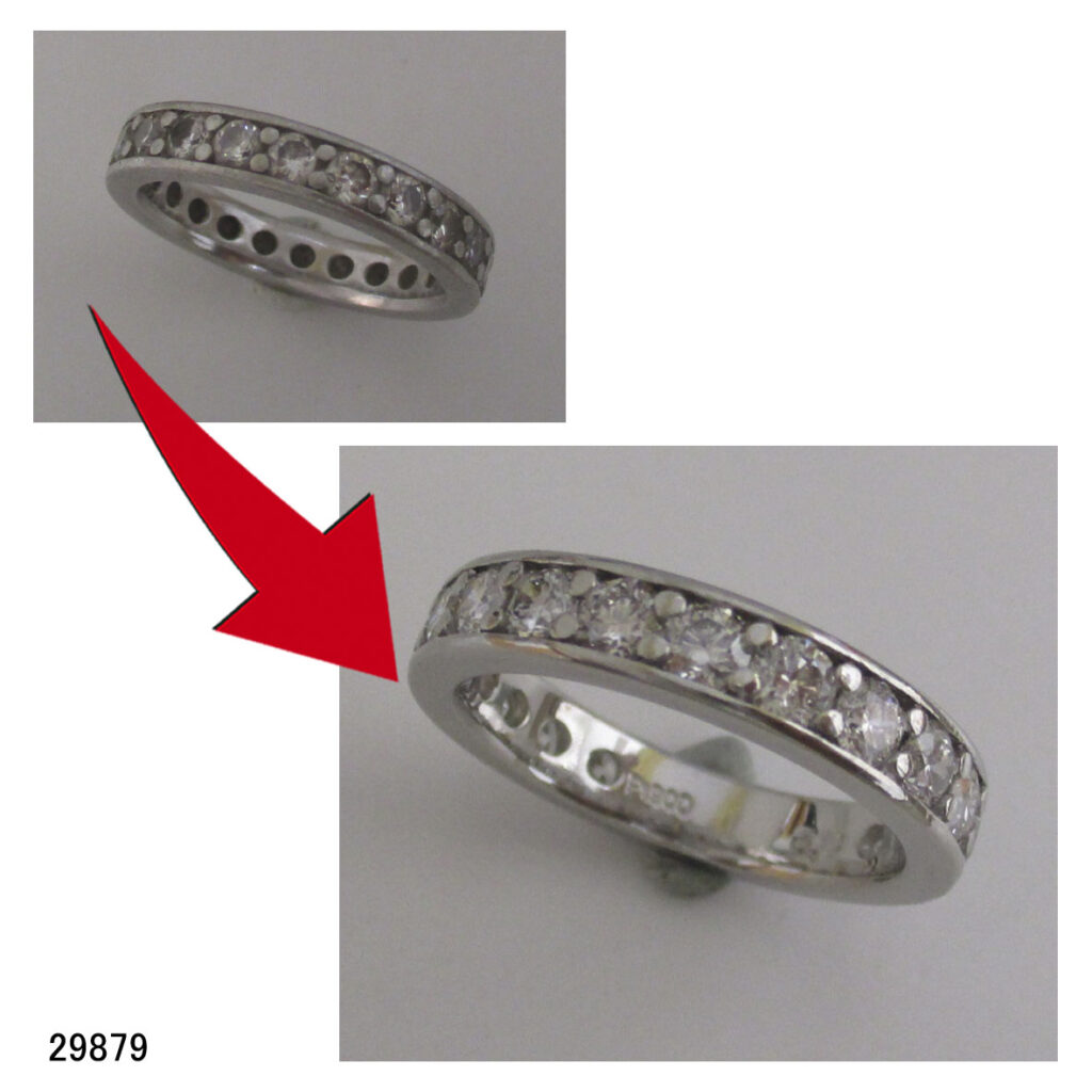【サイズ9号】エタニティダイヤモンド0.2ctリング・指輪 サイズ直し可能