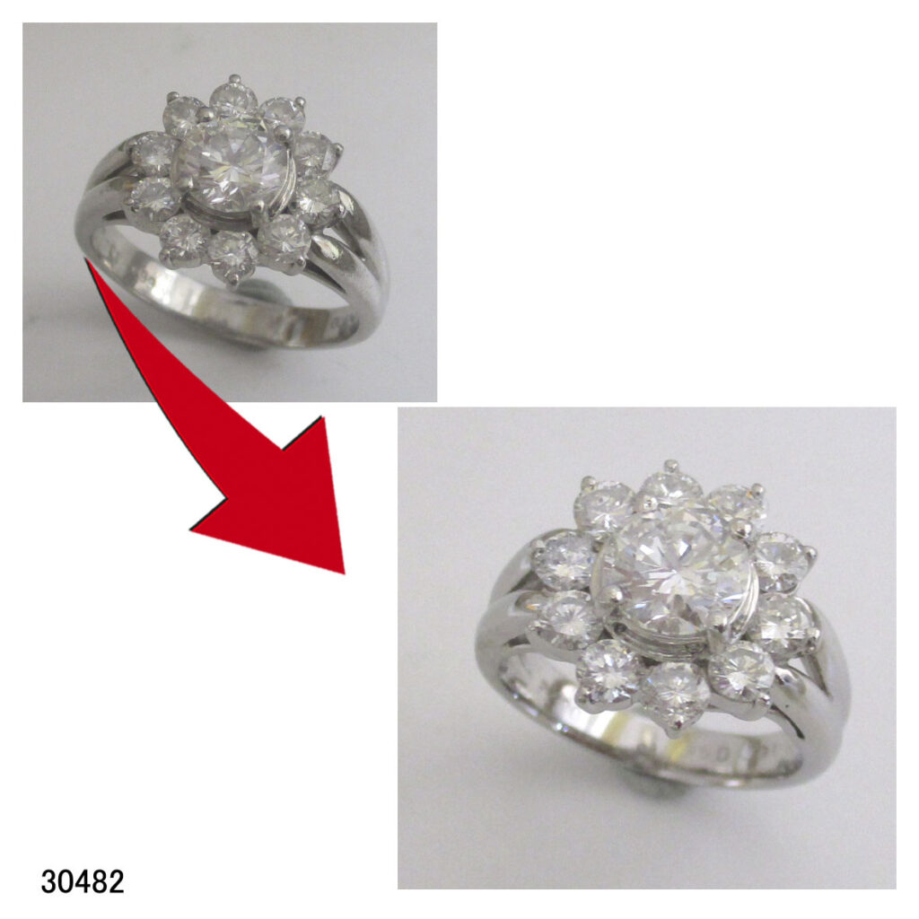 9,000円値下げ　真珠指輪　プラチナ　サイズ14