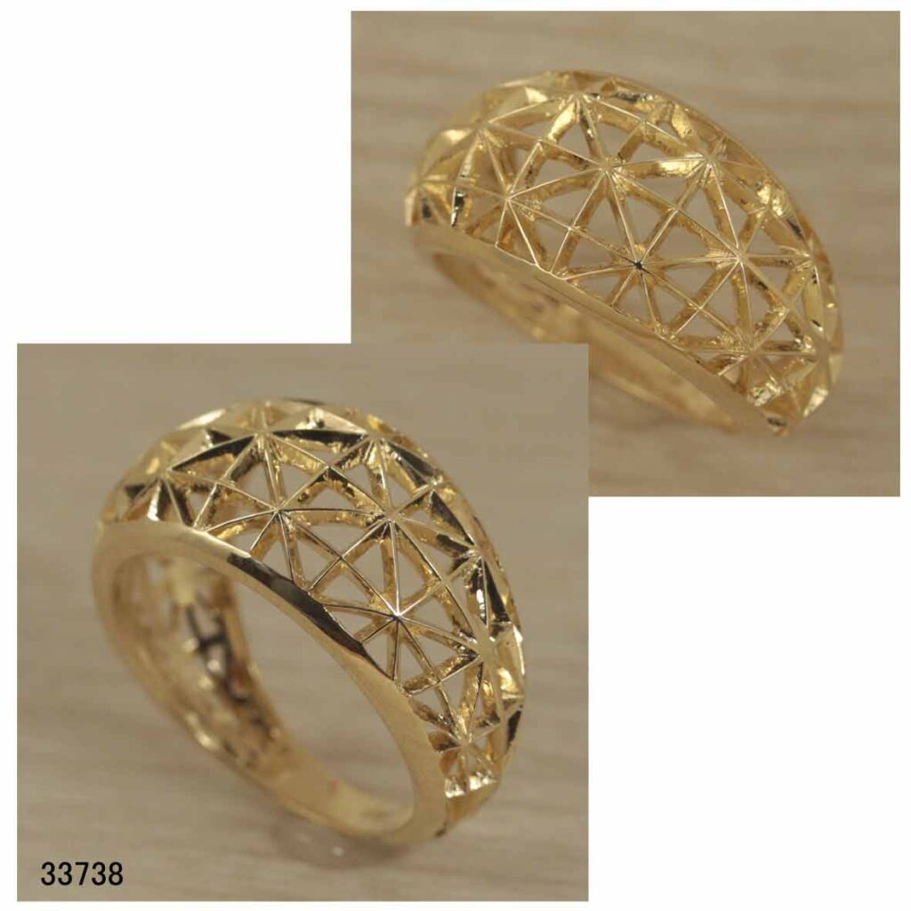 33738K18透かしリングオーダージュエリー