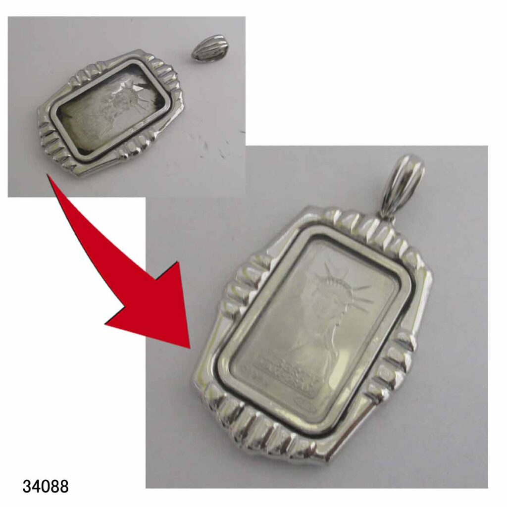 34088Ptインゴットペンダント修理