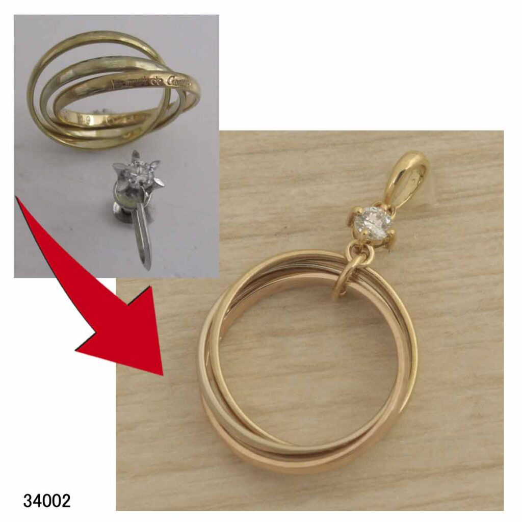 34002K18ダイヤペンダントリフォーム