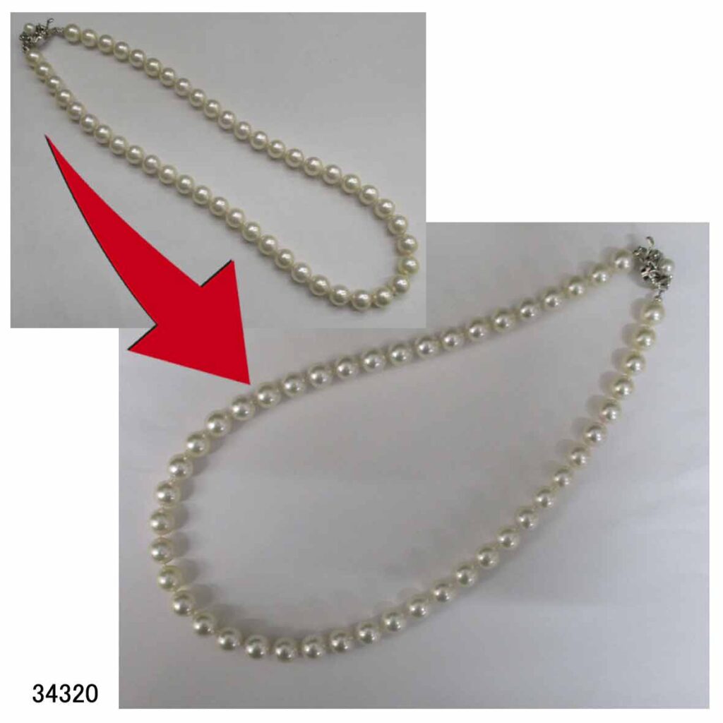 34320パールネックレスクリーニング