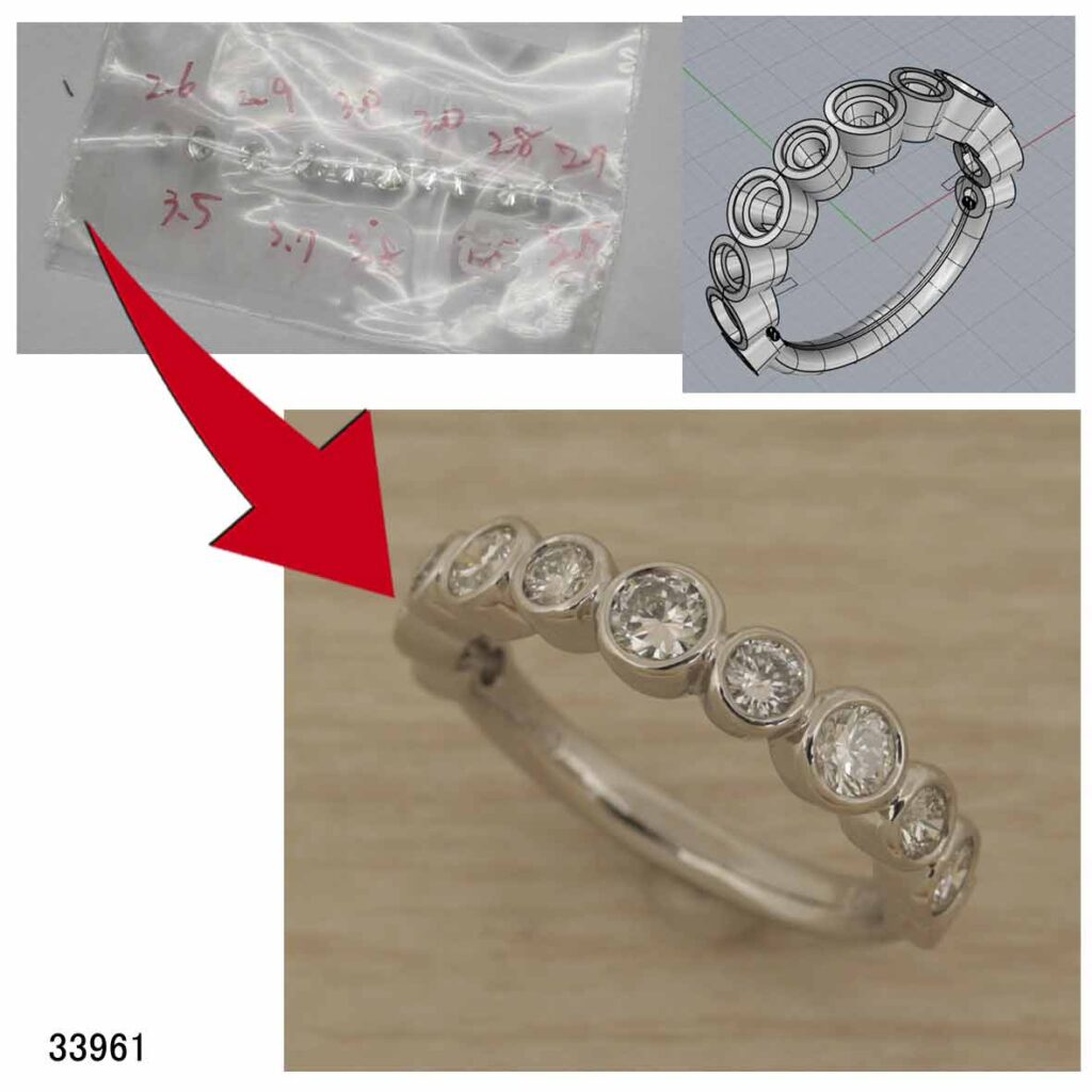 33961Ptダイヤエタニティリングリフォーム